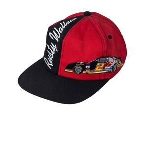 VTG Rusty Wallace Snapback Hat 90s Nascar Miller Racing Embroidered K-Products